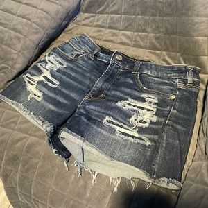 High Rise Distressed shorts